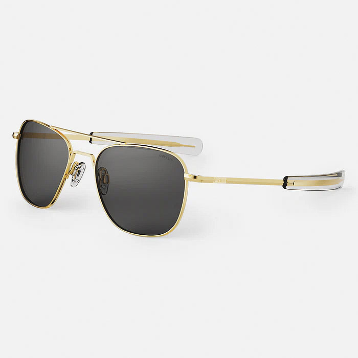 Occhiali in Vista - RANDOLPH AVIATOR - 23K GOLD & AMERICAN GRAY