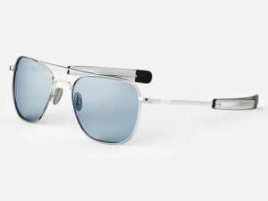 Occhiali in Vista - RANDOLPH AVIATOR 23K WHITE GOLD & BLUE HYDRO