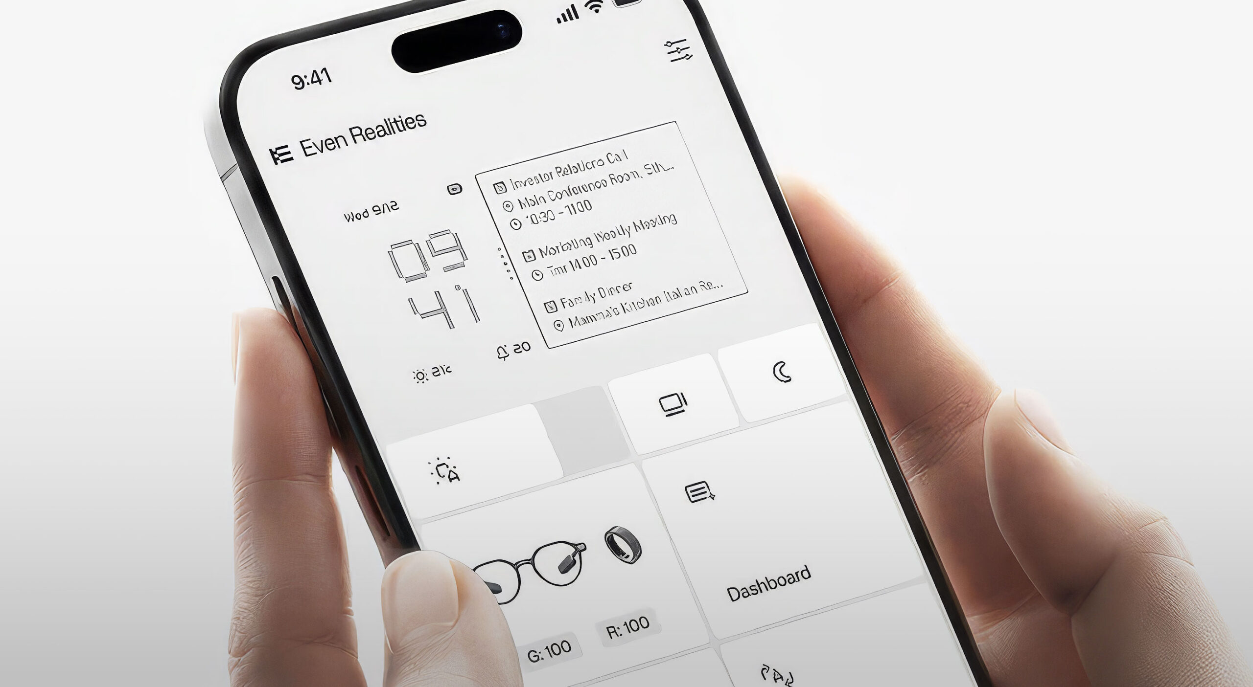 Occhiali in Vista - Even Realities - App per smartphone